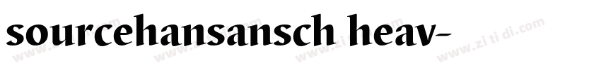 sourcehansansch heav字体转换